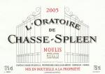 L'Oratoire de Chasse-Spleen 2005, Moulis AOC, Château Chasse-Spleen
