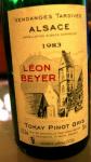 Léon Beyer, Tokay Pinot Gris 1983, Vendanges Tardives, 13,5 % alk.