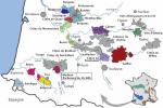 Mapka apelací v rámci francouzské vinařské oblasti Jihozápad (Sud-Ouest). Zdroj: Wikipedia.