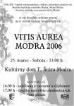 Plakát VITIS AUREA MODRA 2006.