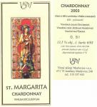 č.16 St. Margarita Chardonnay 2003 výběr z hroznů - Vinné sklepy Maršovice v.o.s. 5. - 6. místo 17 bodů