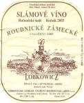 č.20 Rulandské šedé 2003 slámové - Zámecké vinařství s.r.o. Roudnice nad Labem 4. místo 20 bodů