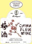 Viněta vína Plum Wine - China Distillery, Čína
