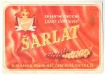 Etiketa ovocného vína z doby před rokem 1945. 