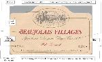 Etiketa francouzského vína z vinařské oblasti Bourgogne v jakosti Appellation Beaujolais Villages Contrôlée.