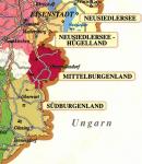 Oblast BURGENLAND leží u východní hranice Rakouska s Maďarskem