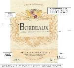 Etiketa francouzského vína z vinařské oblasti Bordeaux v jakosti Appellation Bordeaux Contrôlée.