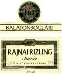 Rajnai Rizling 2002 - výrobce Balaton Boglari