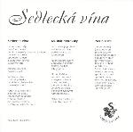 CD Sedlecká vína - texty uvnitř CD.