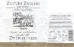 Etiketa Zweigeltrebe 2009 pozdní sběr - Znovín Znojmo a.s..