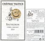 Etiketa Sauvignon 2013 výběr z hroznů - Vinné sklepy Valtice, a.s.