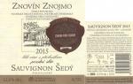 Etiketa Sauvignon šedý 2015 pozdní sběr - Znovín Znojmo a.s.