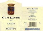 Etiketa Cum Laude 2012 Indicazione Geografica Tipica Sant´Antimo (IGT) - Castello Banfi S.A. S.r.l. Montalcino, Itálie.