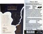 Etiketa Pálava 2018 pozdní sběr - Vinařství Na Soutoku Břeclav