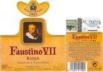 Etiketa Faustino VII 2005 Denominación de Origen Calificada (DOCa) - Bodegas Faustino S.L.U., Oyon, La Rioja, Španělsko.