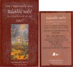 Etiketa Rulandské modré 2007 pozdní sběr - Vinařství Maňák Štěpán, Žádovice.