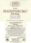 Etiketa Maidenburg (Riesling) 2006 pozdní sběr - Vinařství Reisten s.r.o. Valtice.