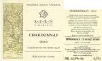 Etiketa Chardonnay 2012 zemské - Vinařství Kern, Březí u Mikulova.