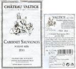 Etiketa Cabernet Sauvignon 2011 pozdní sběr - Vinné sklepy Valtice, a.s.