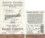 Viněta vína Tramín červený 2005 výběr z bobulí - Znovín Znojmo a.s.