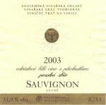Popis: Sauvignon 2003 pozdní sběr - měli jsme asi ty 2-4 roky počkat, ale ženám se nemá odporovat :-)