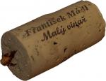 Plný korek délky 38 mm s krystalky vinného kamene Sauvignon 2002 pozdní sběr (barrique) - Malý vinař František Mádl Velké Bílovice.