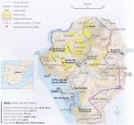 Mapa vinařské podoblasti Jerez-Xérèz-Sherry y Manzanilla de Barrameda.