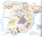 Mapa vinařských oblastí Španělska. Autor: Hugh Johnson, Jancis Robinsonová