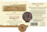 Etiketa Merlot 2012 výběr z hroznů (rosé) - Vinařství Vajbar Bronislav, Rakvice.
