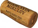Plný korek délky 44 mm Ryzlink vlašský 2004 výběr z hroznů - Vinařství Mikrosvín Mikulov, a.s.