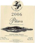 Etiketa Pálava 2006 výběr z hroznů - Peřina Zdeněk Mikulov.