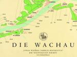 Wachau - stará mapa viničních tratí.