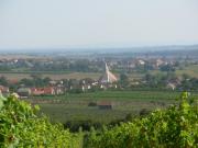 Pohled na obec Hnanice z vinice Louky.
Zdroj: www.vinarstvikorinek.cz