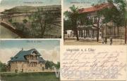 Pohlednice z roku 1913 dokarující, že v té době byl svah nad Štětím osázen - pohlednice ze sbírky Zdeňka Fořta 