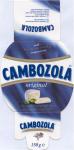 Krabička sýru „Cambozola“.
